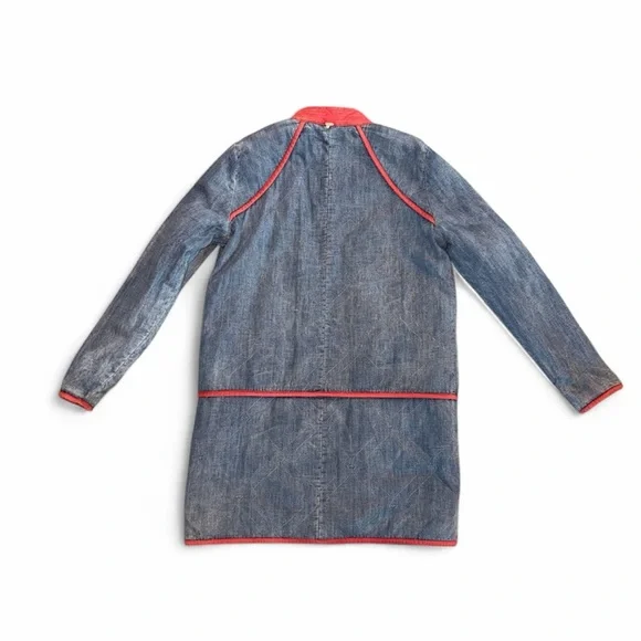 Free People Reversible Quilted Jacket – Boho Floral Print Zip Front - Size S - Picture 7 of 11